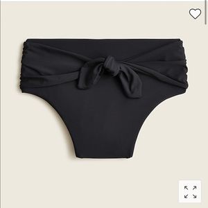 Jcrew High-cut tie-waist bikini bottom